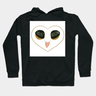 Trust No One Barn Owl Hoodie